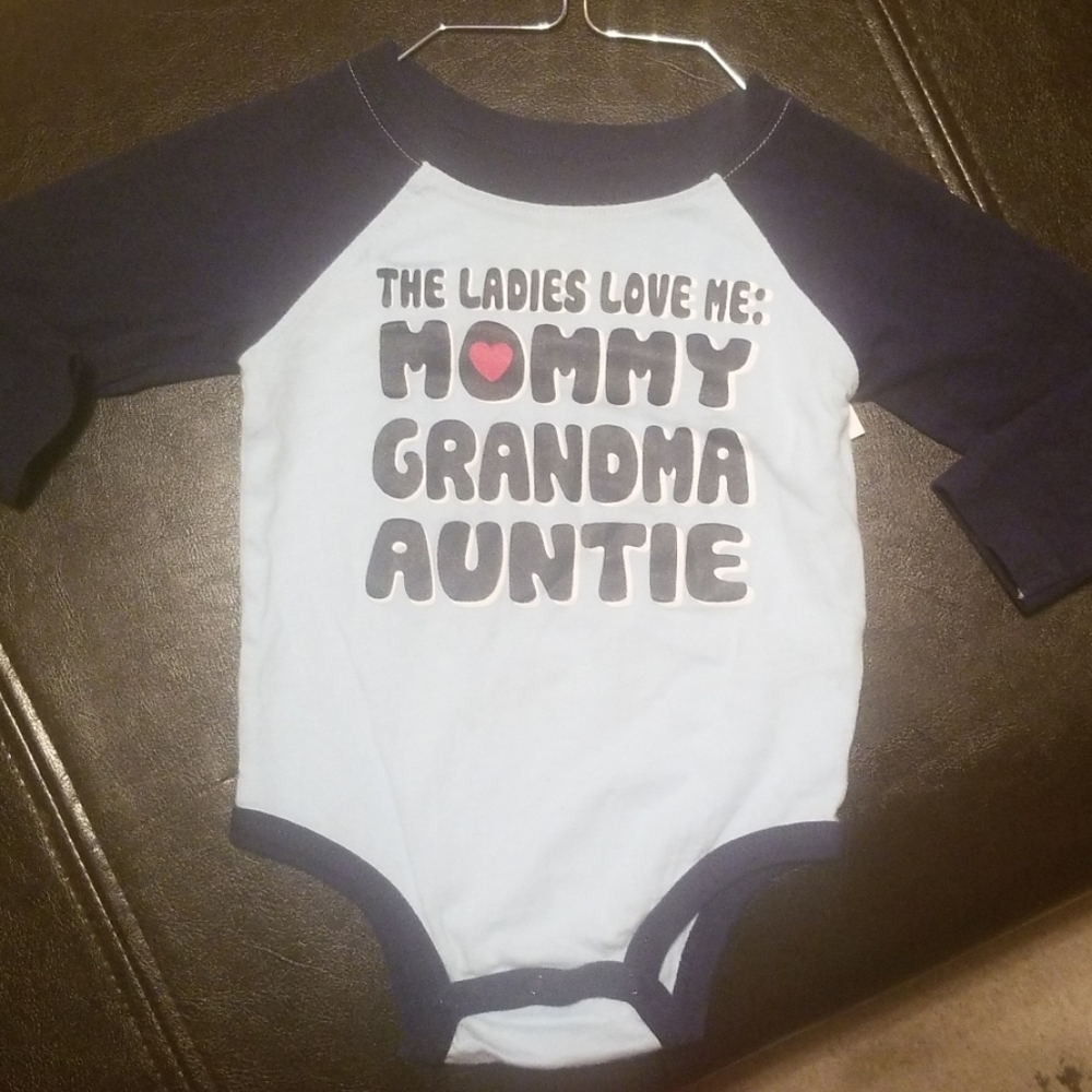 Blue onesie 9m